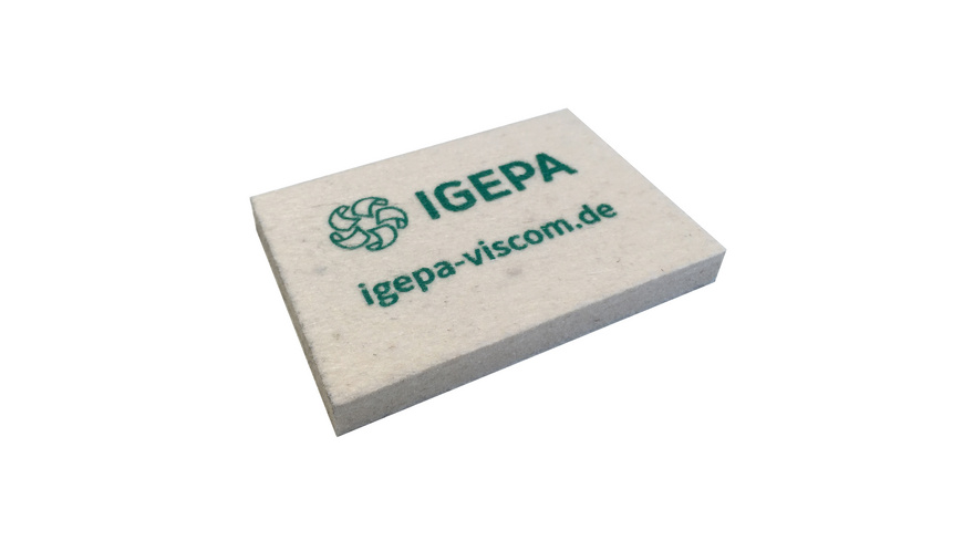 IGEPA Filzrakel Aufdruck IGEPA-Logo