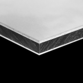 MasterBond Premium Aluminium-PlatteBeidseitig weiß53x35 cmStärke 3 mm 
