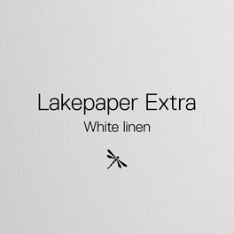 Lakepaper Extra White linen Hülle DIN lang - FSC®