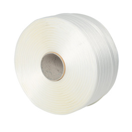 Textiles Polyester-Umreifungsband weiß